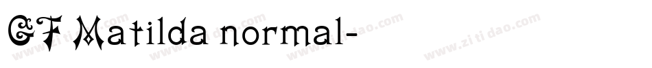 GF Matilda normal字体转换